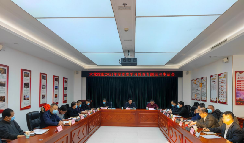 尊龙凯时控股党委召开2021年度党史学习教育专题民主生涯会