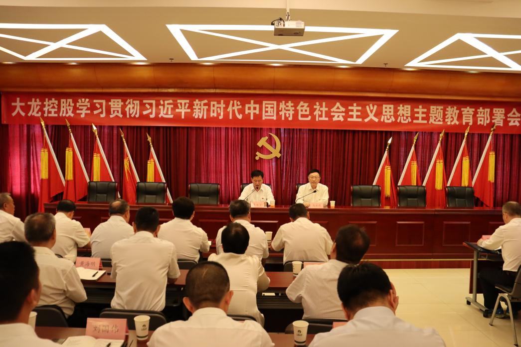 尊龙凯时控股召开学习贯彻习近平新时代中国特色社会主义头脑主题教育安排会